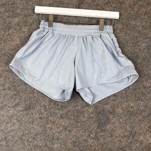 Lululemon Light Blue Hotty Hot 4" Inseam Women's Athletic Shorts Size 4 Tall